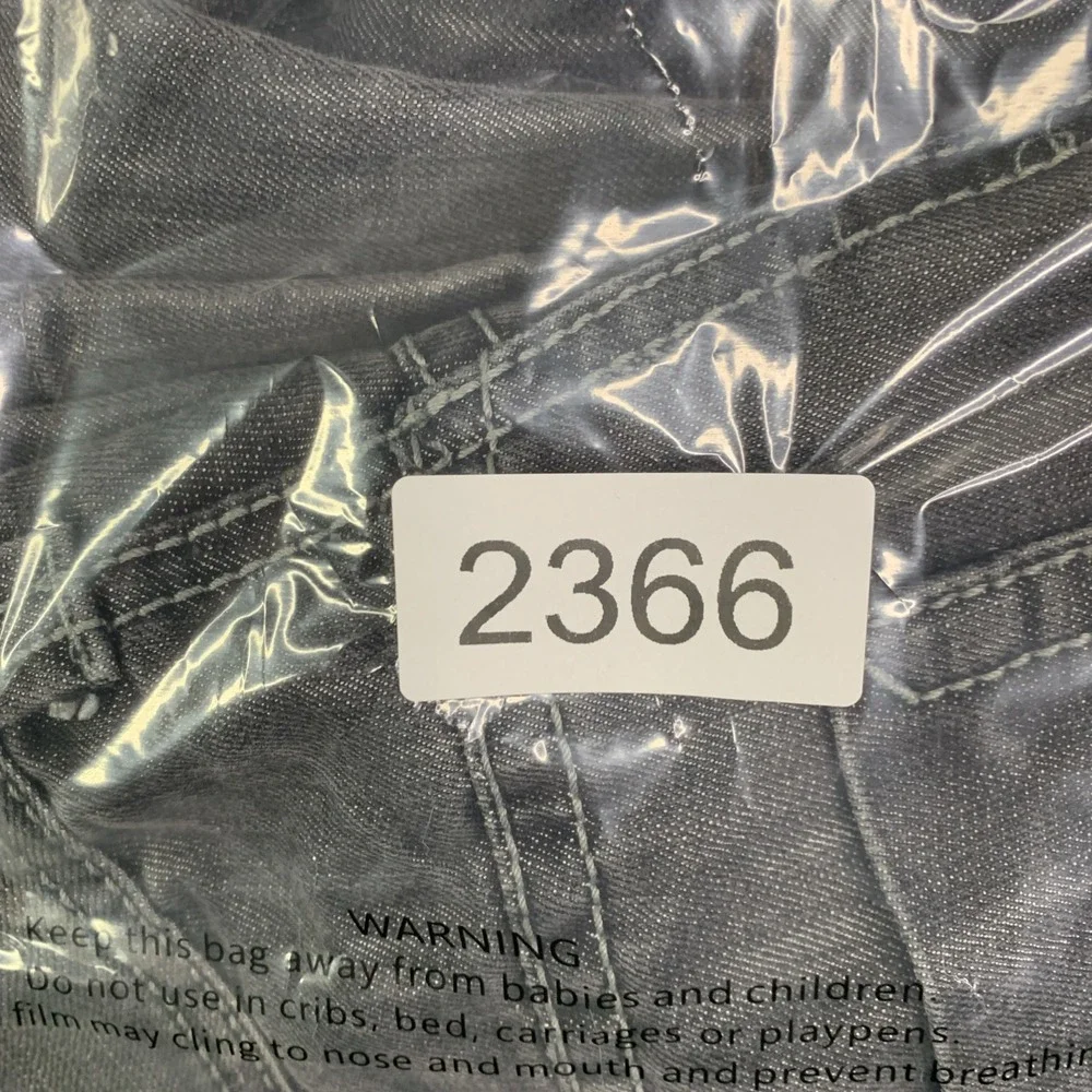 Southpole Authentic Collection Men's Jeans Baggy Streeked Blk RN82628 Size 32x26